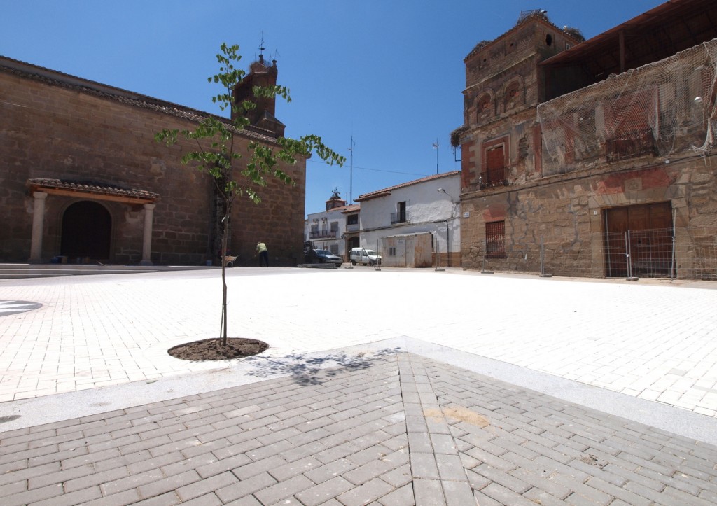 Plaza Conde de Montijo, en El Gordo (Cáceres)