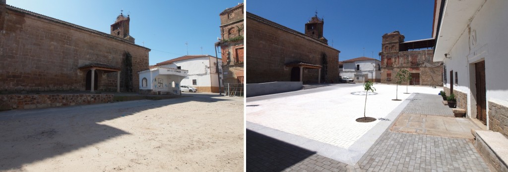 Antes y después, en El Gordo (Cáceres)